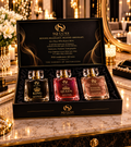 SQ Luxe King, Queen, and Pleasure Elegance Eau de Parfum gift set, 50ml each